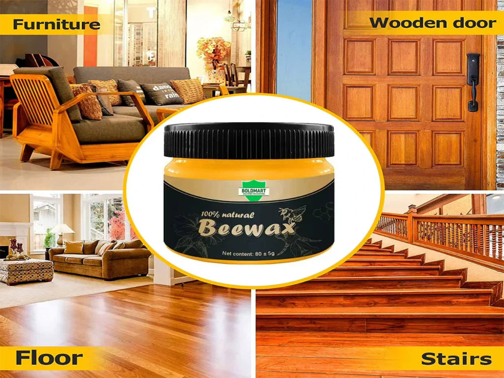 Buy 1 Get 1 Free – Beeswax Furniture Polish | 100% Natural Wood Restorer – Chemical-Free Shine (2x100g)